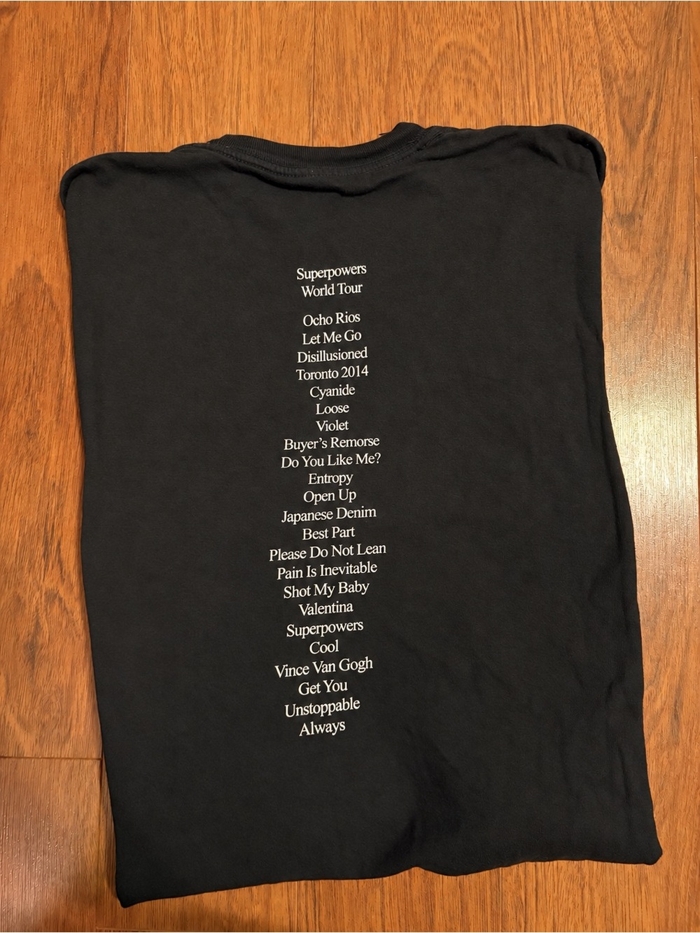 Authentic Daniel Caesar Never Enough / Superpowers Tour 2023 Black Longsleeve